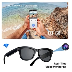 Video Recording Eyewear/Sunglasses Chat-GPT AI Smart Glasses Bluetooth Earphone - Picture 1 of 26