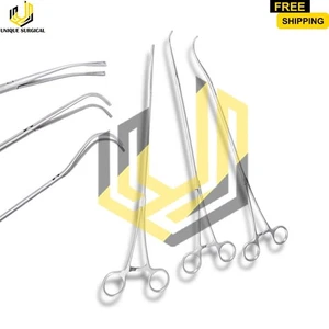 3 pcs set Thoracoscopy Surgical Instruments Set | Thoracotomy Tissue Forceps - Picture 1 of 3