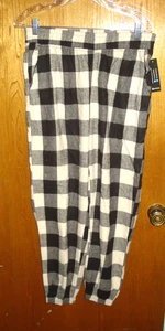 Burnside B8810 Unisex Flanell Jogginghose Taschen Größe S Neu mit Etikett - Bild 1 von 5