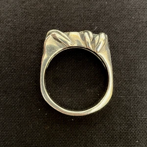 Vtg Sterling Silver Ring Women's Size 7 Marked CRC 925 Artsy Boho Sculptural - Picture 1 of 8