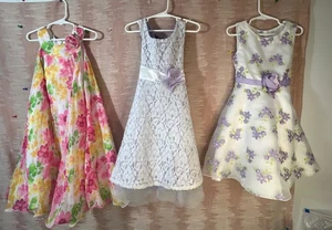 Girls’ Party Dresses Lot of 3 Size 6/6x - Picture 1 of 11