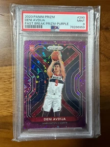 2020-21 Panini Prizm Deni Avdija /75 Purple Fast Break Rookie PSA 9🔥 - Picture 1 of 2