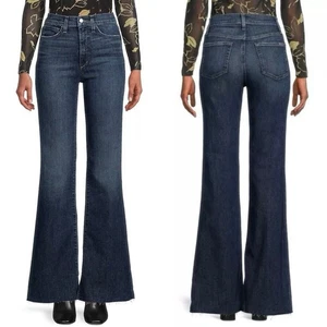 Neu mit Etikett Joe’s Jeans Flawless High Rise Flare Damen 32 dunkle Waschung roher Saum Stretch - Bild 1 von 10