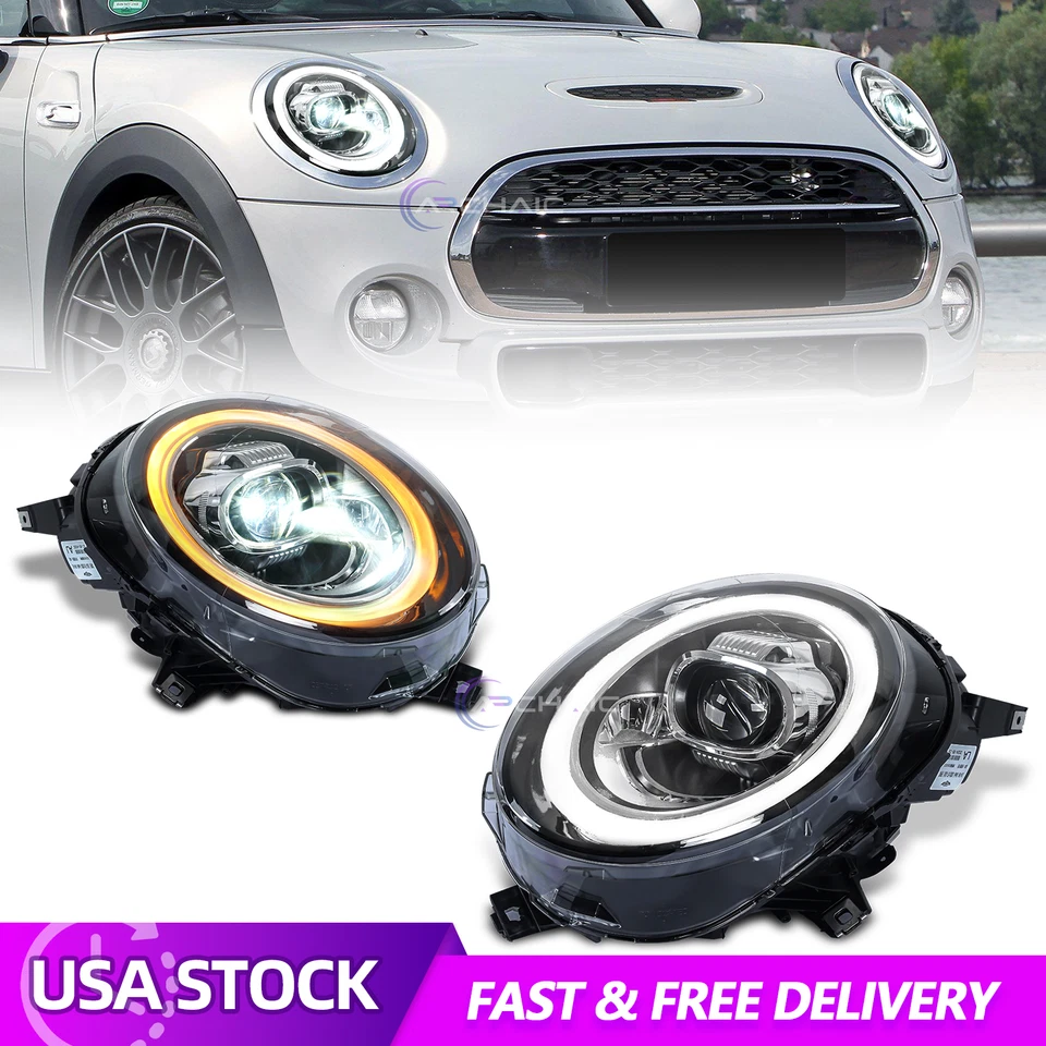 LED Headlights for MINI Clubman F54 Cooper F55 F56 F57 2014-2024 Halogen Version - Image 1 of 4