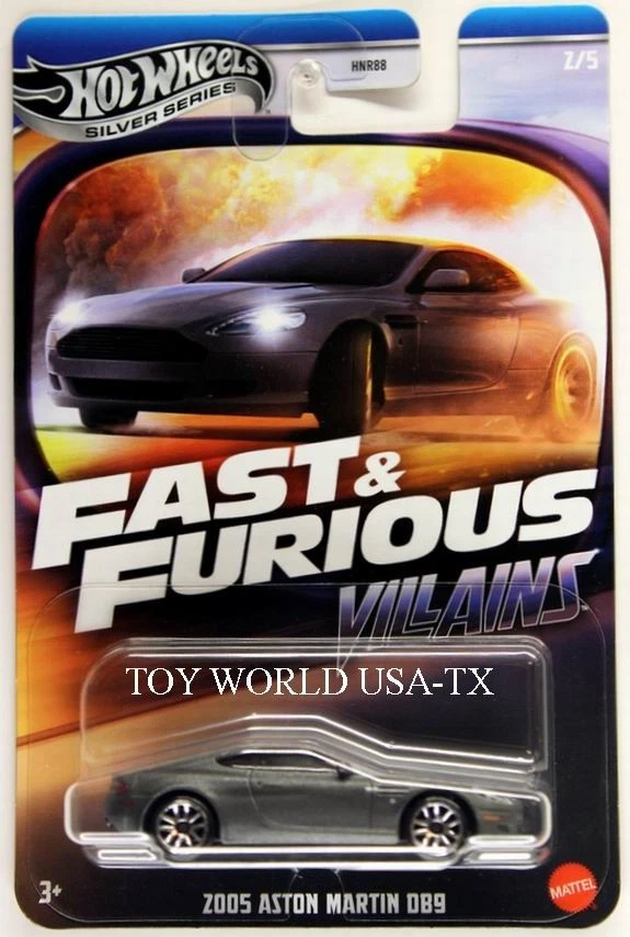 2025 Hot Wheels Silver Series Fast & Furious Villains #2 2005 Aston Martin DB9 - Image 1 of 1