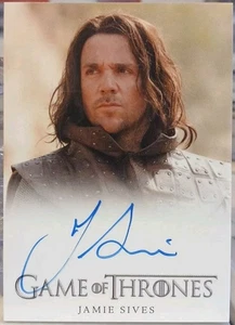 🔥 Game Of Thrones Season 1 Jamie Sives Autograph as Jory Cassel 2012 RC 🔥 - Picture 1 of 2