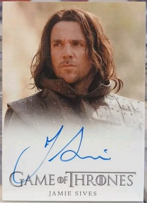 🔥 Game Of Thrones Season 1 Jamie Sives Autograph as Jory Cassel 2012 RC 🔥 - Image 1 of 2