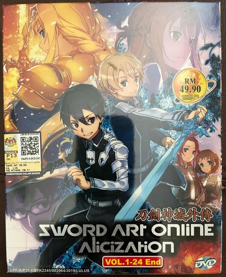 Sword Art Online Alicization Sea 3 Vol.1-24 End Anime DVD Eng Subs Ship