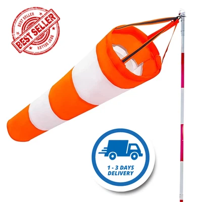 Wind Socks for Outside, Heavy Duty Wind Direction Indicators with Reflective Bel - Image 1 of 4