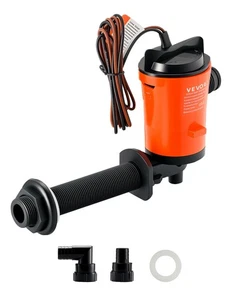 800 GPH Curved Tube Boat Livewell Aerator Pump Durable ABS Water Pump - Picture 1 of 9