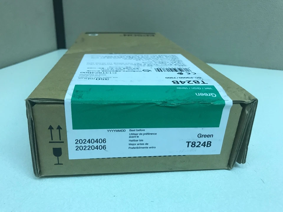 Genuine Sealed Epson T824B Green Ink Cartridge 350mL 2024 - Image 1 of 1