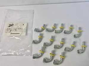 Parker 33982-6-6 Push-Lok 9/16” 37° Swivel X 3/8" 90° Elbow Hose Barb Lot Of 13 - Picture 1 of 3
