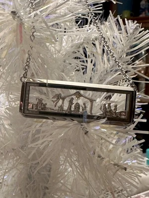 Medallón Belén Auténtico Origami Búho Plata Bisagras Belén Extraíble Nuevo con Etiquetas Foto 1 de 4