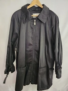 F.S. Limited Coat Womens Black Unbelted Trench Plus Size 2X - Picture 1 of 5