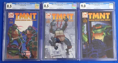 Teenage Mutant Ninja Turtles Vol 4 #1 #2 CGC 8.5 & #3 9.0 Mirage 2001 2002 TMNT - Image 1 of 4
