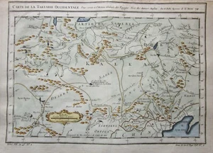 1749 Tatarie Occidentale Mongolei Sibirien Peking Karte Bellin Great Wall China  - Bild 1 von 11