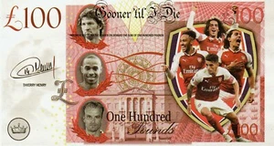  NEUHEIT...Arsenal Football Club £100 Banknote. NEUHEIT..... - Bild 1 von 1
