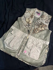 Game Winner Hunting Bird Women's Sz XL 2XL Camo & Mesh Zip Vest Pink - Picture 1 of 20
