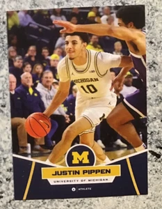 2024-25 ONIT Michigan Wolverines Basketball official team B-3 Justin Pippen base - Picture 1 of 1