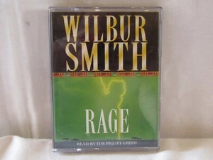 2 CASSETTE AUDIO BOOK RAGE BY WILBUR SMITH. - Foto 1 di 2