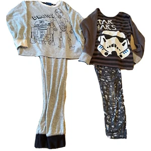 Boys Next STAR WARS /DROIDS 2 Pairs Pyjamas Pjs 4-5 years. INTERCHANGEABLE. VGC - Picture 1 of 8