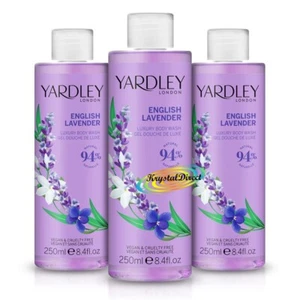 3x Yardley London English Lavender Shower Gel Body Wash 250ml - Picture 1 of 1