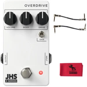 Pedal efecto para guitarra JHS serie 3 Overdrive con cables de conexión y tela - Imagen 1 de 1