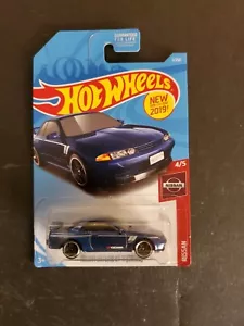 2019 Hot Wheels Nissan #4/5, Nissan Skyline GT-R (BNR32), blau Sammler #1/250 - Bild 1 von 6
