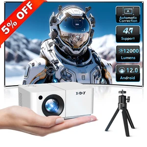 4K Smart Android Projektor HD LED HDMI Heimkino Beamer 5G WALN Multimediaplayer - Bild 1 von 14