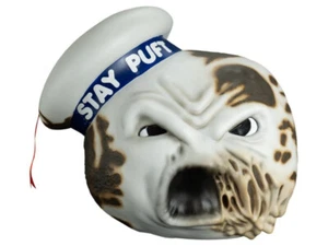 Ghostbusters Toasted Stay Puft Marshmallow Man Mask Vinyl Halloween Rare Cosplay - Picture 1 of 4