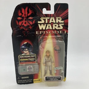 Star Wars Anakin Skywalker Naboo Pilot Figur Ep1 1999 Hasbro CommTech - Bild 1 von 15