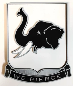 8" US Army 64th Armor Regiment Insignia DUI Plaque "We Pierce" - Picture 1 of 2