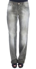 Ermanno Scervino Women Gray Jeans Pants Cotton Boyfriend Denim Trousers Sz W 26