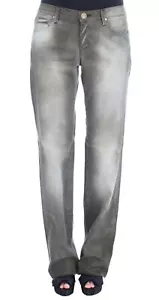 Ermanno Scervino Women Gray Jeans Pants Cotton Boyfriend Denim Trousers Sz W 26 - Picture 1 of 11