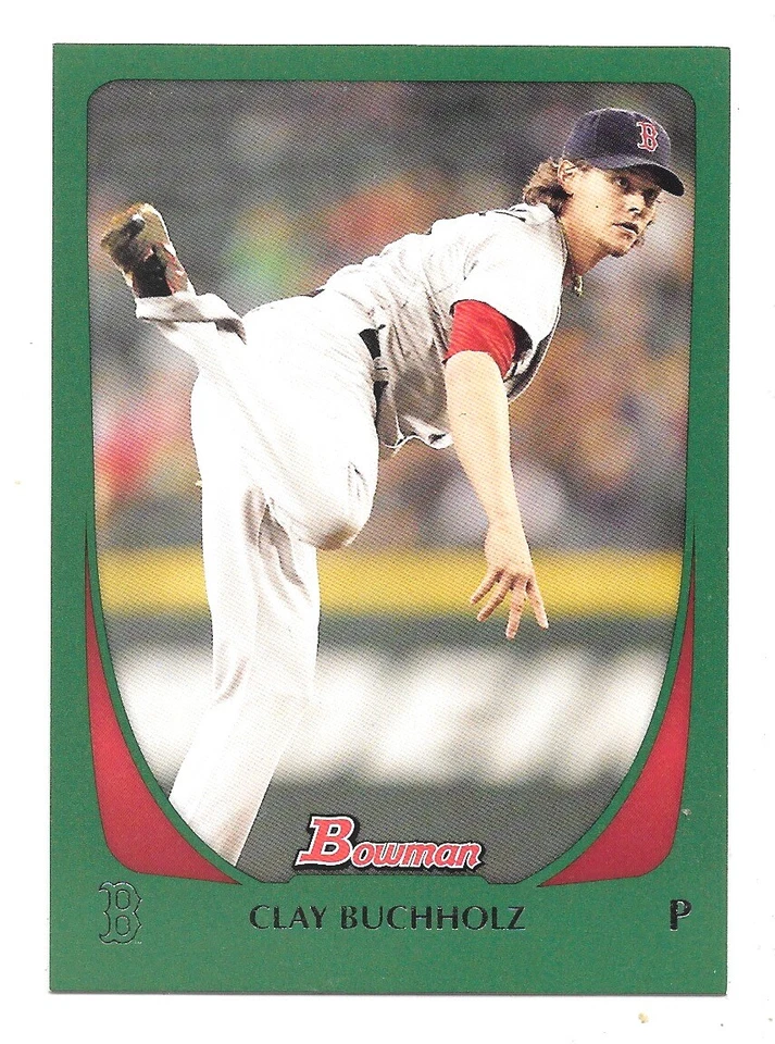 2011 Bowman Baseball Clay Buchholz Red Sox GREEN 263/450 #130 NRMT - Image 1 of 1
