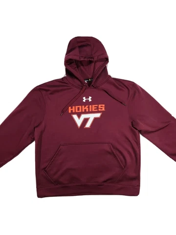 Under armour Mens large Virginia Tech Hokies x Storm Hoodie Sweatshirt Cover