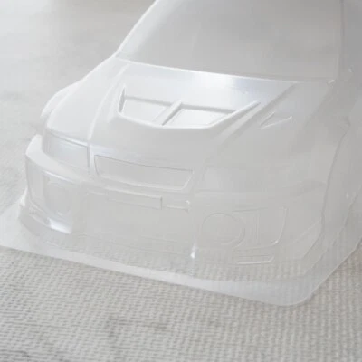 Inutilizzato 1/10 RC Mitsubishi Lancer Evolution V Non Colorato Corpo Guscio - Immagine 1 di 4