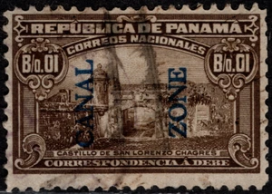 Canal Zone Stamp Scott # J4 Used with Scarce 9 mm Spacing - 1 Cent Postage Due - Picture 1 of 1