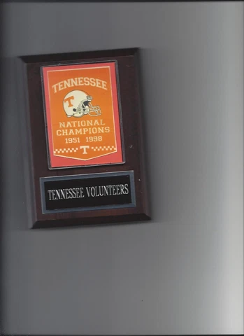TENNESSEE VOLUNTEERS CHAMPIONSHIP PLAQUE FOOTBALL NCAA NATIONAL CHAMPS Cover