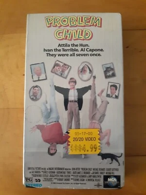 VHS Movie Sealed Problem Child MCA 91' John Ritter Amy Yasbeck Warden Comedy New - Image 1 of 4