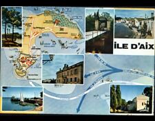 ILE D'AIX (17) Carte géographique & MONUMENTS vers 1980