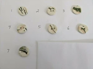 Handmade Round Clay Buttons 1 piece - Picture 1 of 8