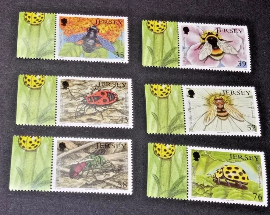 Jersey 2008 Insects Set  Mint Never Hinged - Image 1 of 1