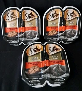 SHEBA Wet Cat Food 6-Servings In Gravy Roasted Chicken Entree 1.32oz Ea. - Picture 1 of 6