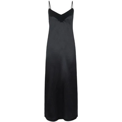 La Perla Silk Essence S Negligee Long Nightgown Black - Image 1 of 3
