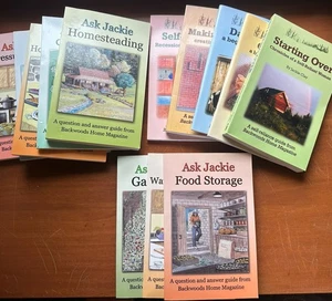 Ask Jackie Series Books Lot of 13 Backwoods Home Homesteading Paperback Books - Picture 1 of 7