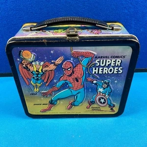 Fiambrera original vintage Aladdin 1976 "Marvel Comics Super Heroes" - sin termo - Imagen 1 de 6