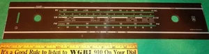 Grundig Plastic Radio Dial (unknown model) 18 3/4 X 3 3/4 Inch size (1960's) - Picture 1 of 4