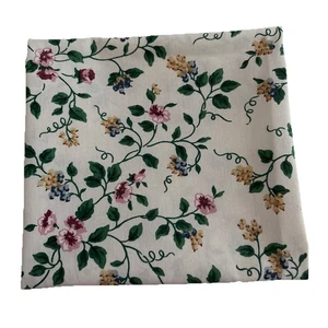 Longaberger 36" Tela WHITE VINE De Colección Mesa Cuadrada Como Nueva Con Tela de Algodón Crujiente - Imagen 1 de 6