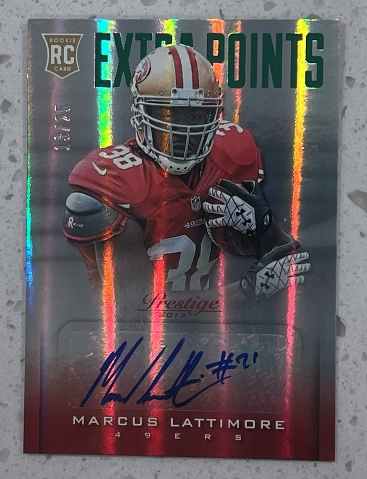 2013 Absolute Extra Points Marcus Lattimore  Autograph Rookie Card 13/25 - Image 1 of 1